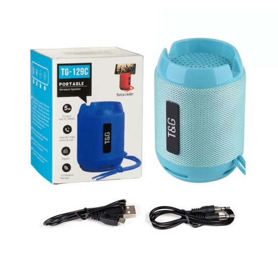 T&G MINI WATERPROOF WIRELESS BLUETOOTH SPEAKER TG-129C FM/TF/AUX/USB 400MAH GREEN T&G MINI WATERPROOF WIRELESS BLUETOOTH SPEAKER TG-129C FM/TF/AUX/USB 400MAH GREEN